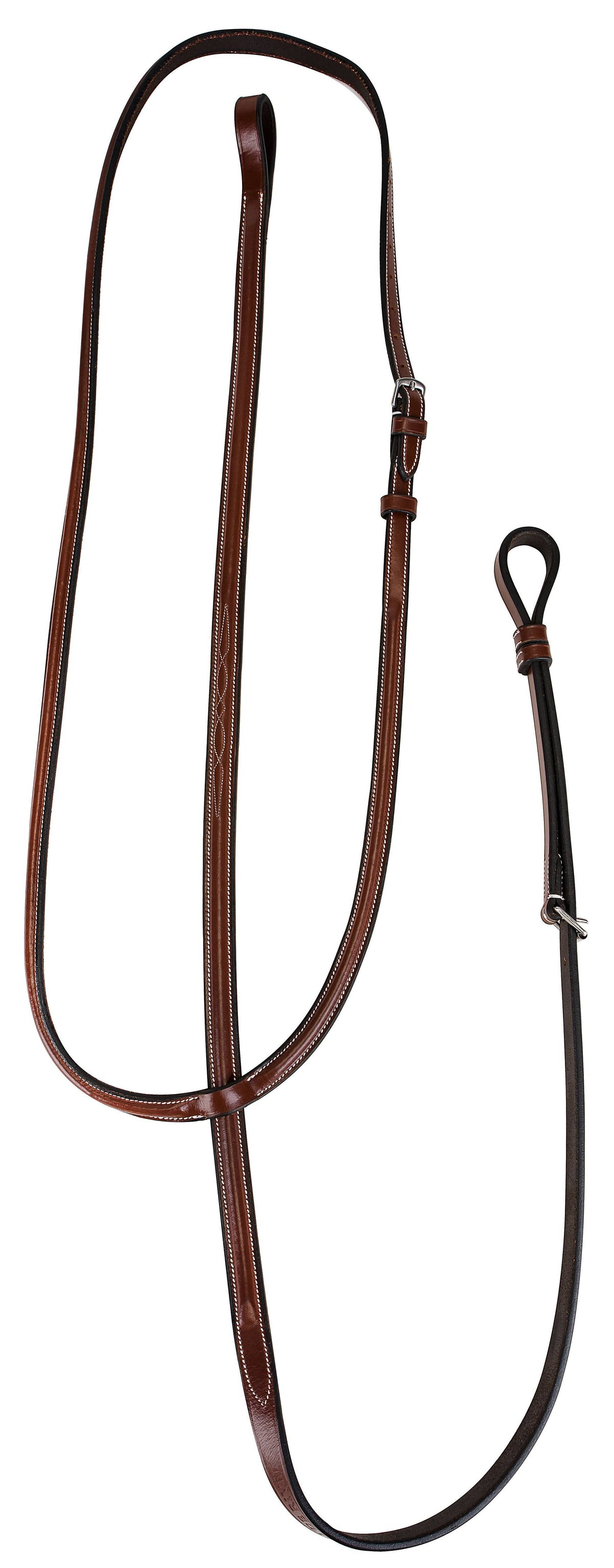 Henri de Rivel Pro Raised Fancy Stitched Standing Martingale: Australian Nut / Cob
