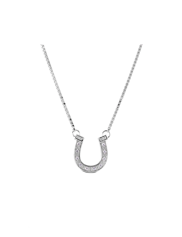 Kelly Herd Pave Horseshoe Necklace