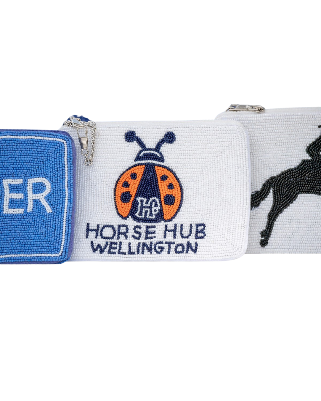 Horse Hub Lady Bug Beaded Bag