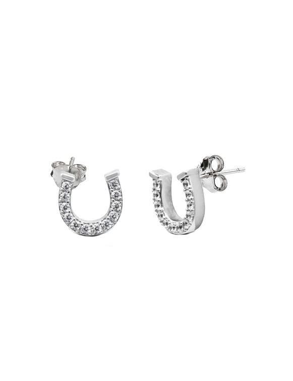 Kelly Herd Pave Horseshoe Earrings