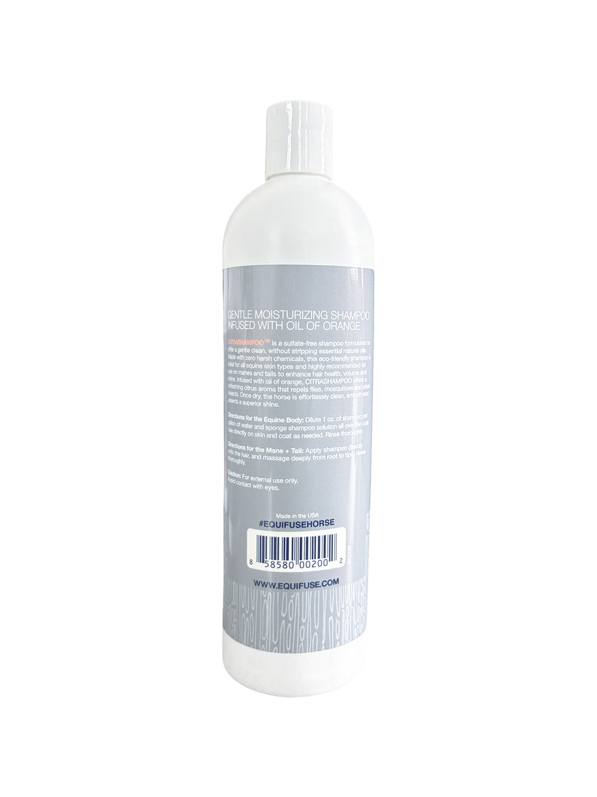 EquiFUSE CitraShampoo Sulfate-Free + Moisturizing Shampoo: 16 oz