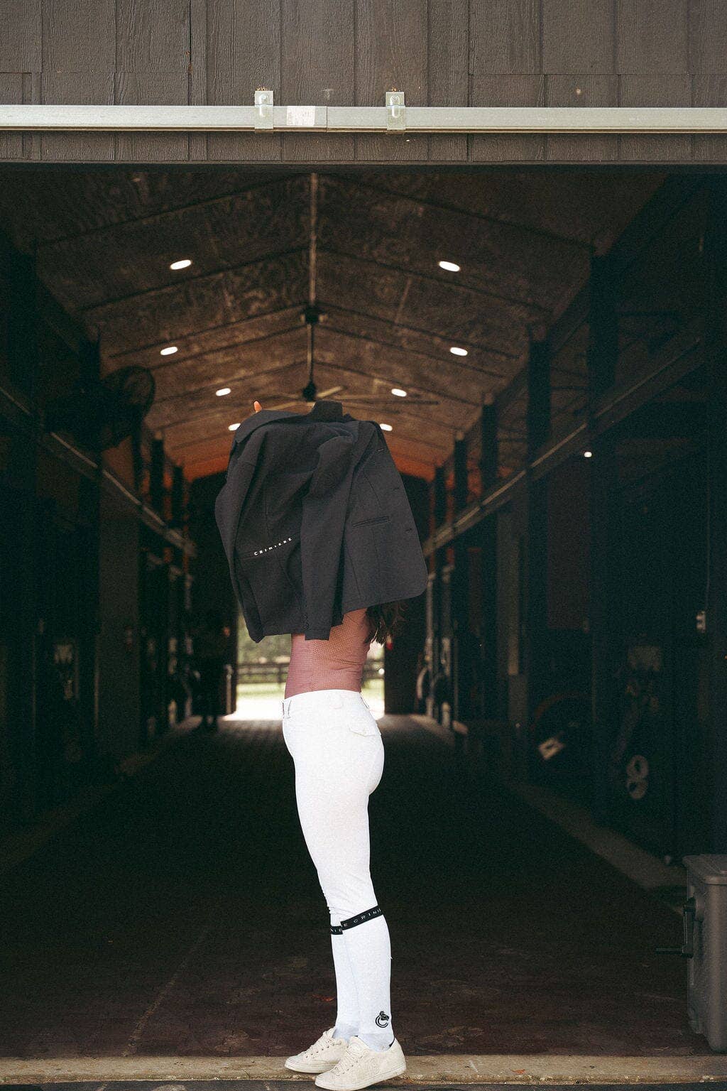 Criniere Equestrian Socks: Black crystals / Unisex / One Size