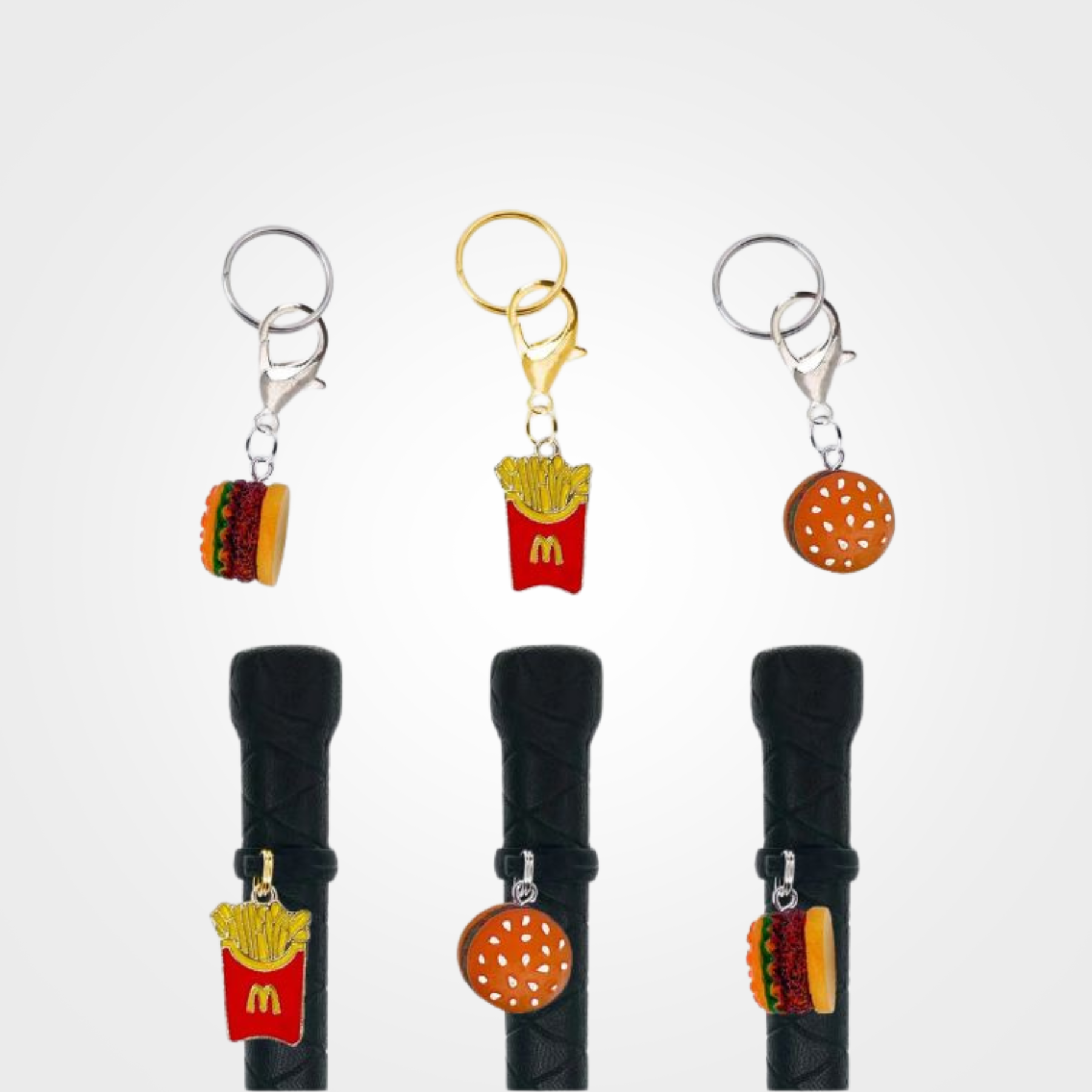 Fast Food Crop & Bridle Equestrian Charms