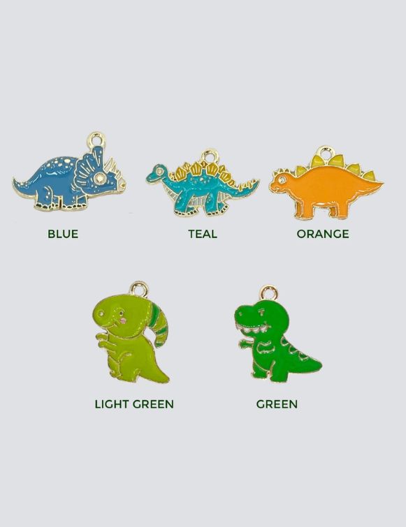 Dinosaur Crop & Bridle Equestrian Charms