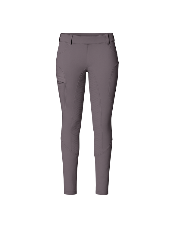 BreezeRide Grey Equestrian Leggings