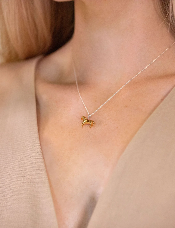 Palmera Polo Isadora Necklace - Origami Horse Necklace