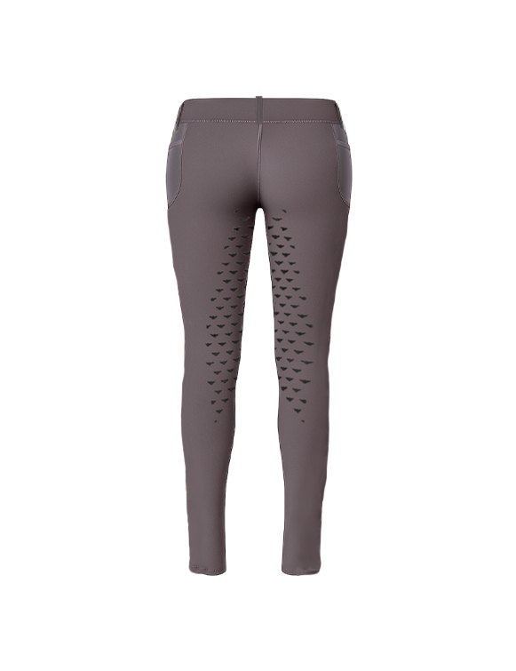 BreezeRide Grey Equestrian Leggings