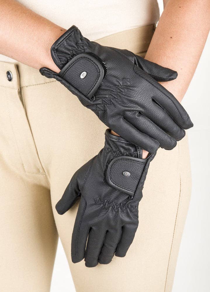 Lettia Children's Chelsea Gloves: Black / Small