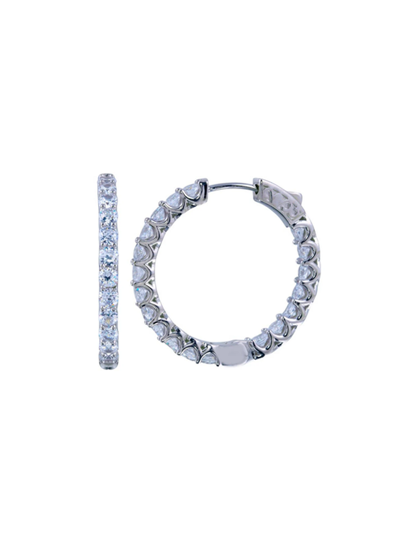 Kelly Herd Hoop Vault Lock Earrings 24mm