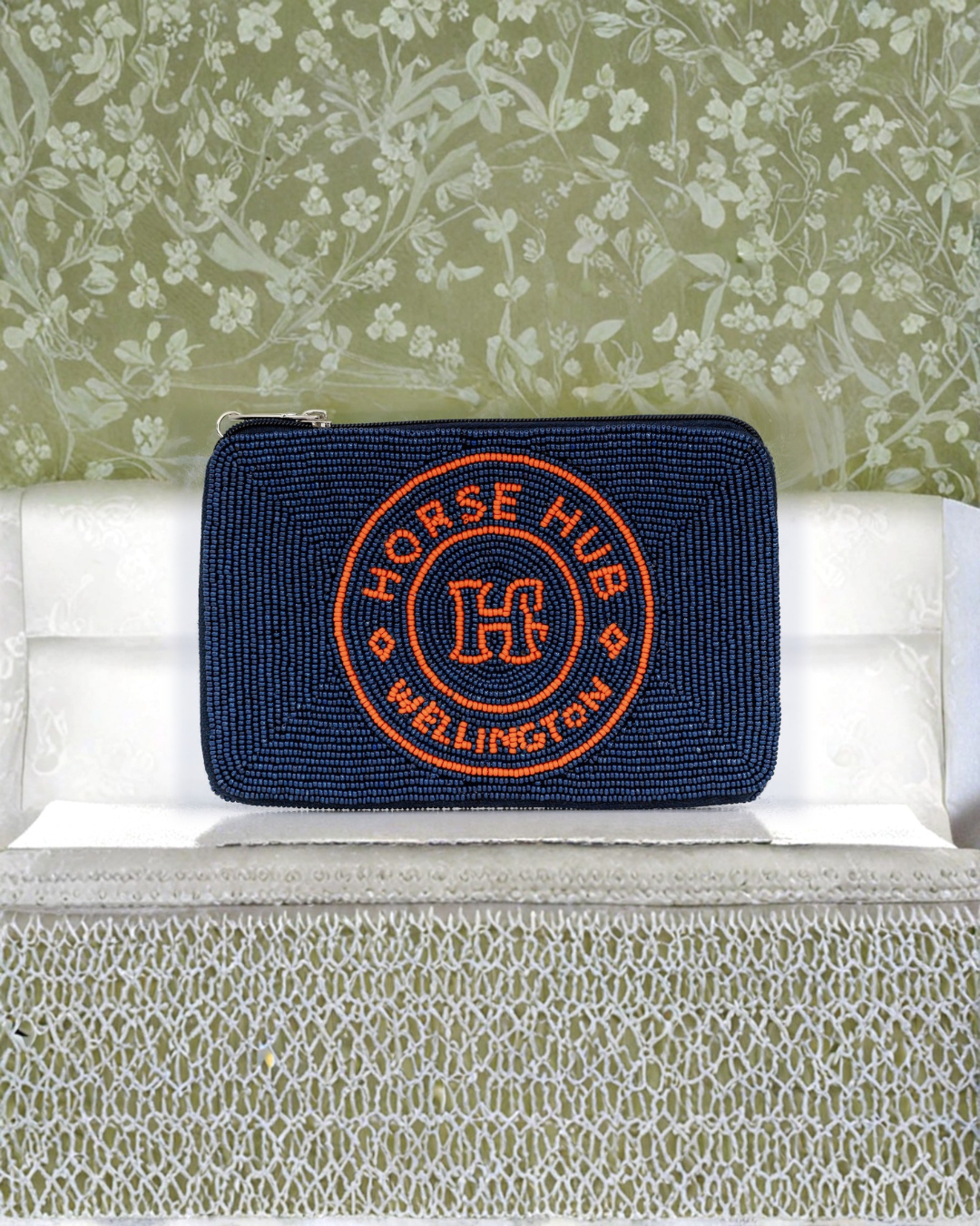 Horse Hub Logo Beaded Bag