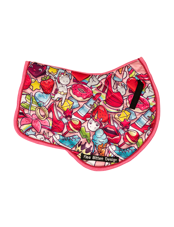 Unicorn Party Saddle Pad & Ear Bonnet