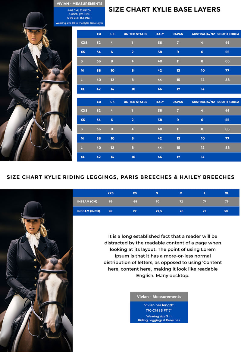 Size chart for BreezeRide Girls Grey Leggings