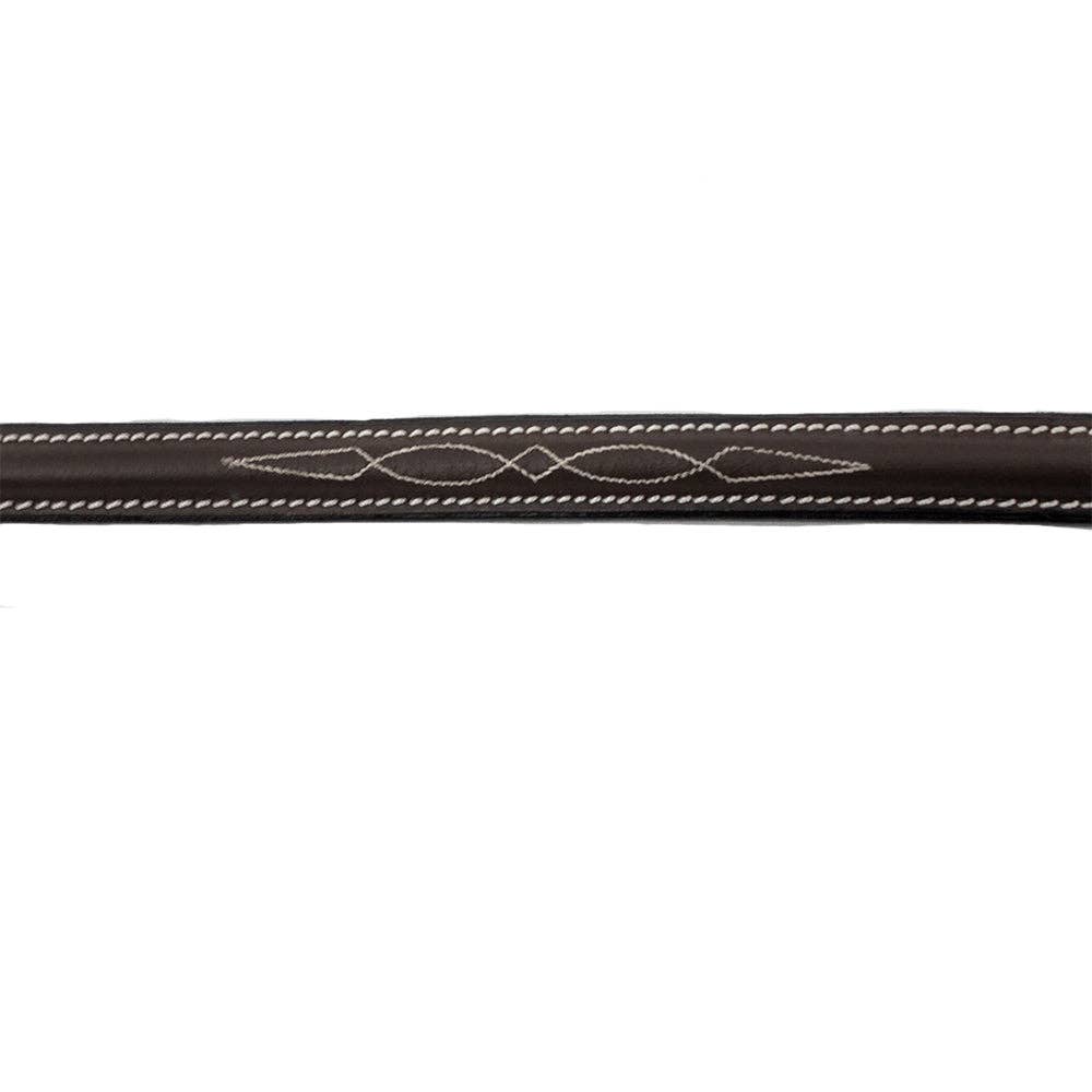 Henri de Rivel Pro Raised Fancy Stitched Standing Martingale: Australian Nut / Cob