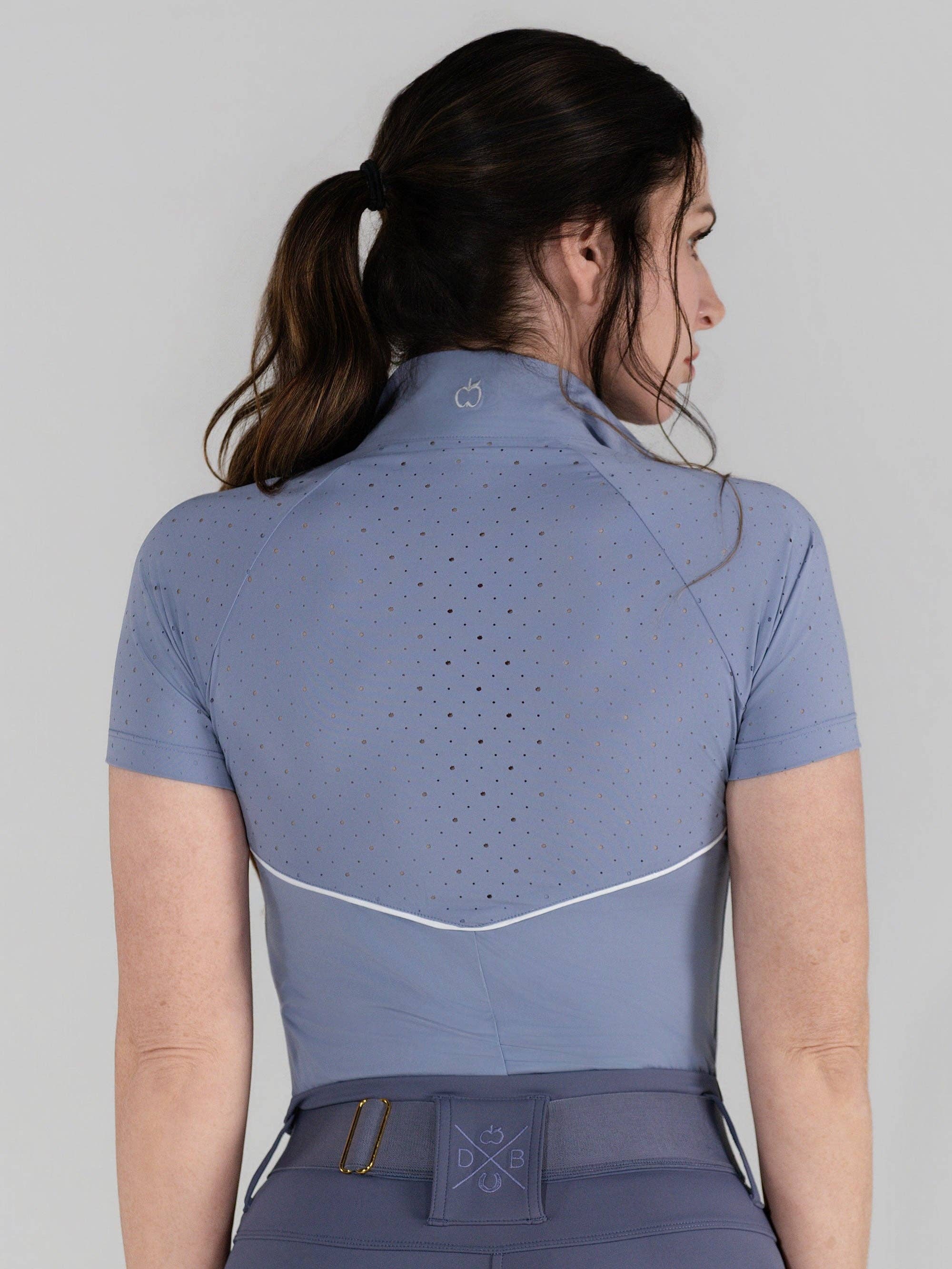 Dapplebay Lady 1/4 Zip Aircut SS Riding Top-Moonrise: Moonrise / XXL