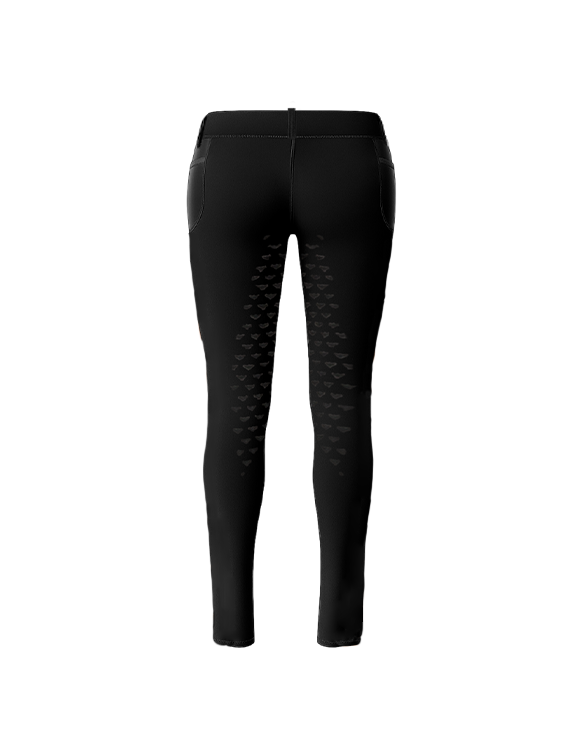 BreezeRide Black Equestrian Leggings