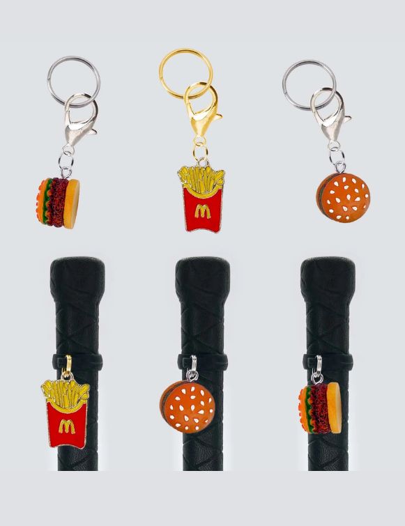 Fast Food Crop & Bridle Equestrian Charms