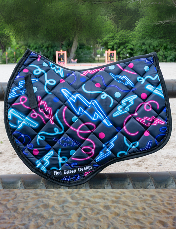 The Neon Bolt Saddle Pad