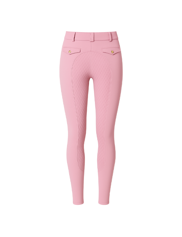 BreezeRide Pink Equestrian Leggings