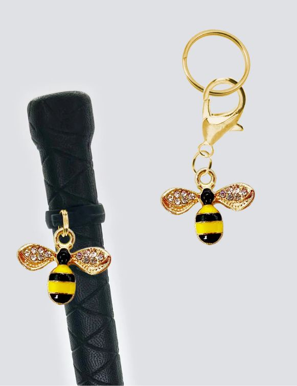 Rhinestone Bumblebee Crop & Bridle Equestrian Charms