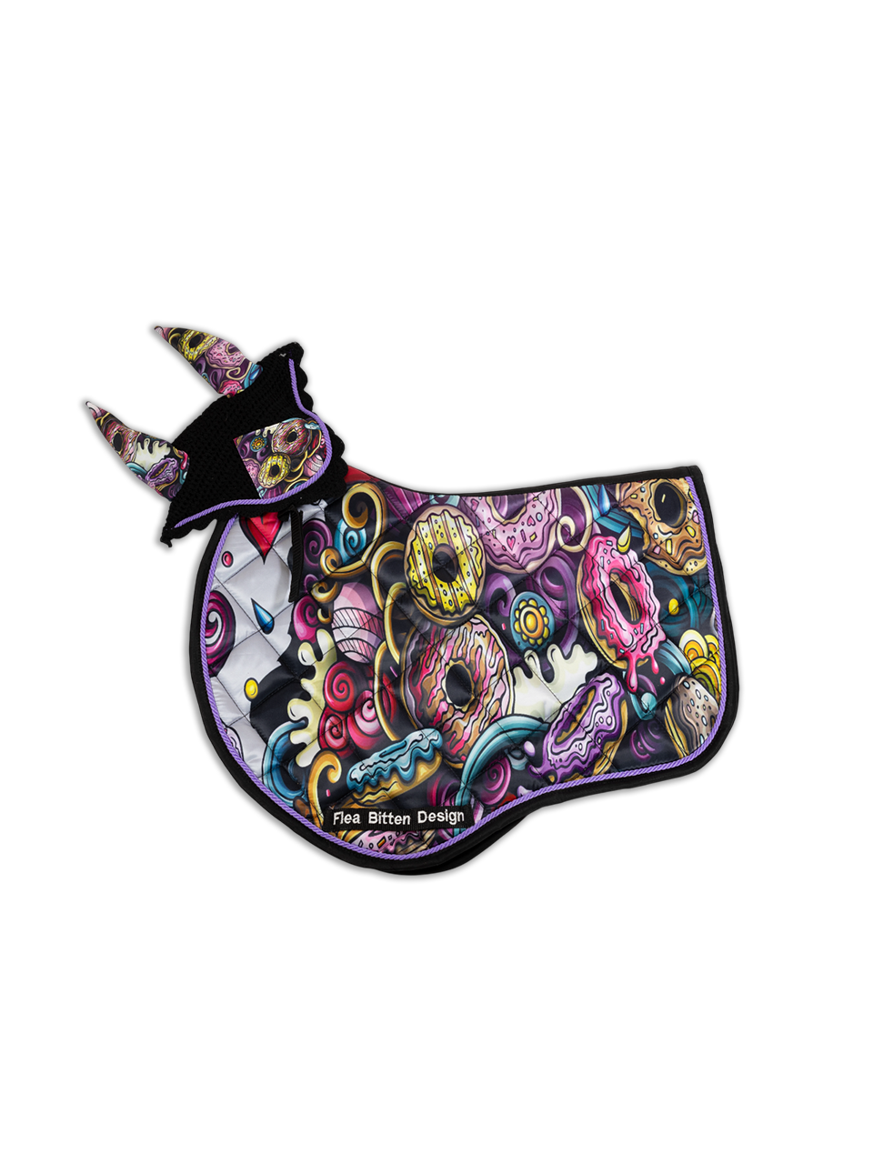 The Sweet Tooth Saddle Pad & Ear Bonnet