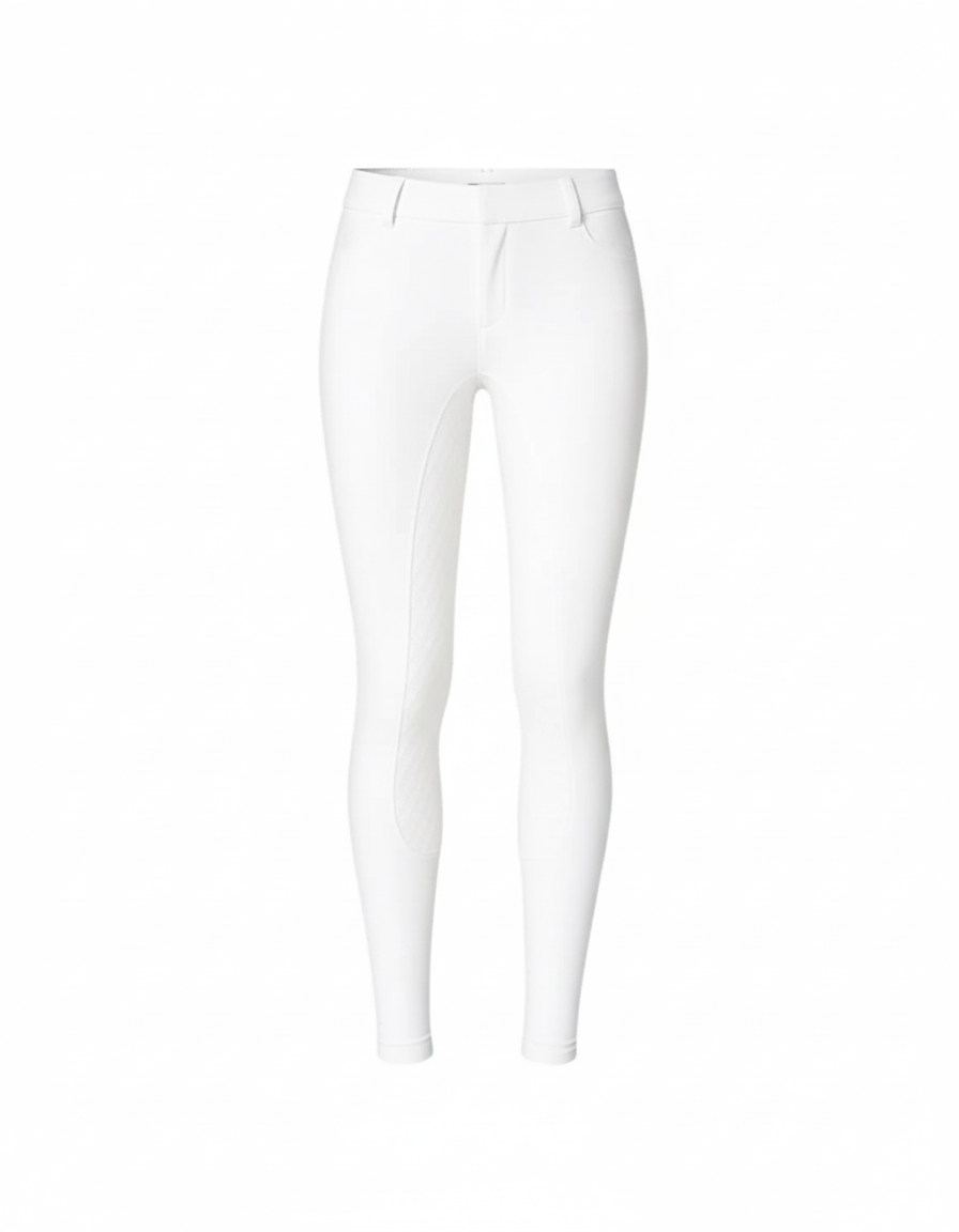 BreezeRide Girls White Leggings