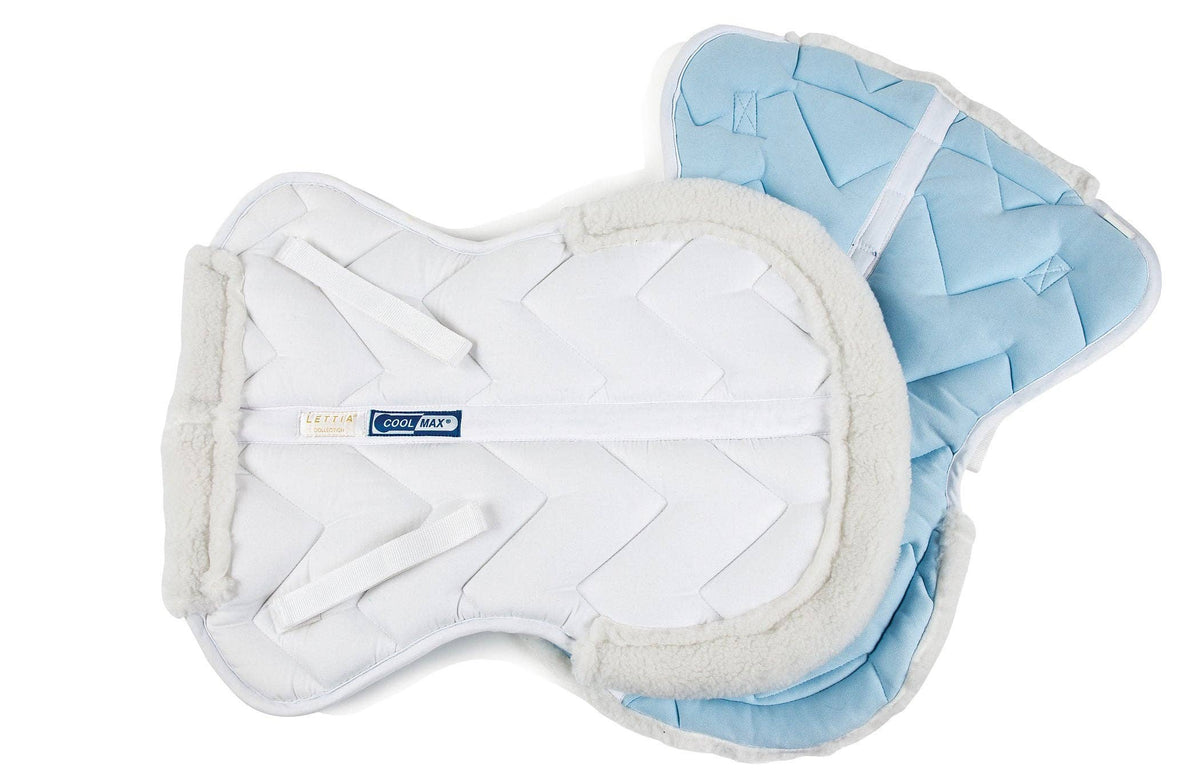 Lettia CoolMax Half Pad: White / Large