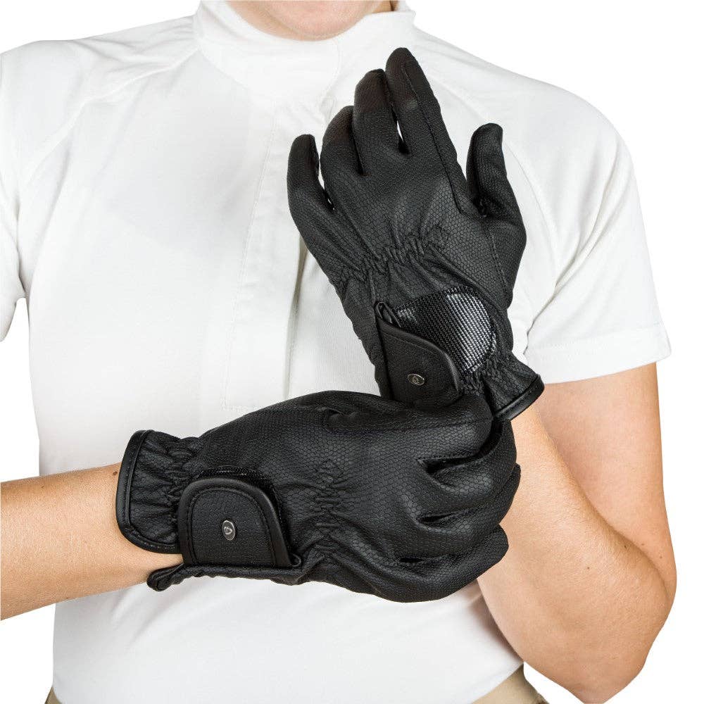 Lettia Children's Chelsea Gloves: Black / Medium