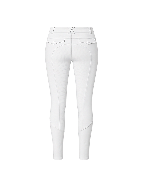 BreezeRide White Equestrian Leggings